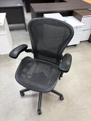 Refurbished Herman Miller Aeron Size B Fully Loaded in Like New Condition at Peach State Office Furniture, Atlanta