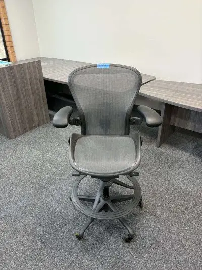 Herman Miller Aeron size B Remastered Stool at Peach State Office Furniture, Atlanta