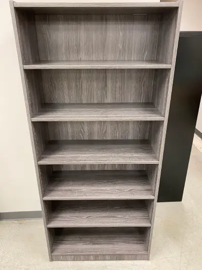 Brand New 6 Foot Bookcase. Available in a variety of sizes and colors at Peach State Office Furniture, Atlanta