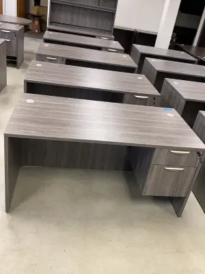 Single Desk with Drawers and Key at Peach State Office Furniture, Atlanta